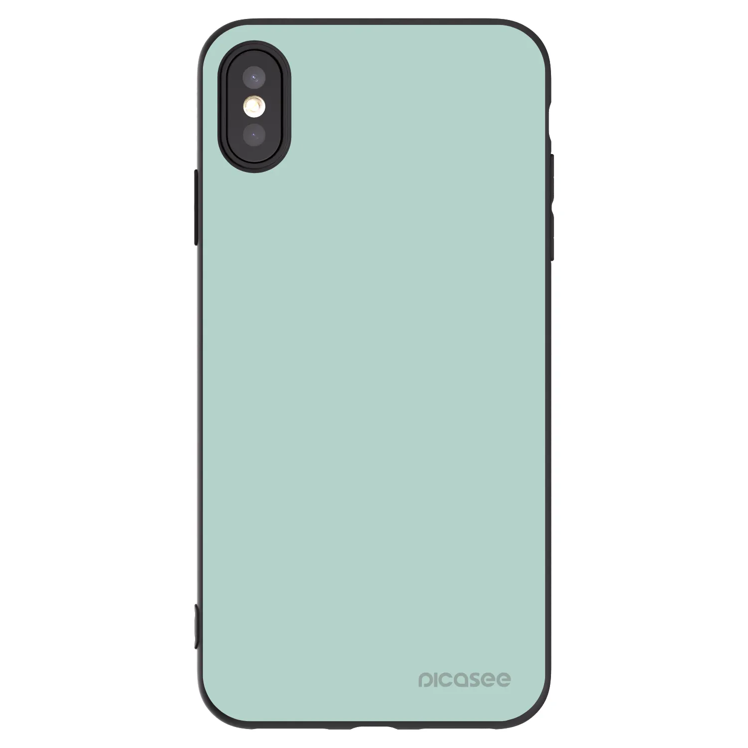 Picasee crna silikonska maskica za Apple iPhone XS Max - Pastel Charm