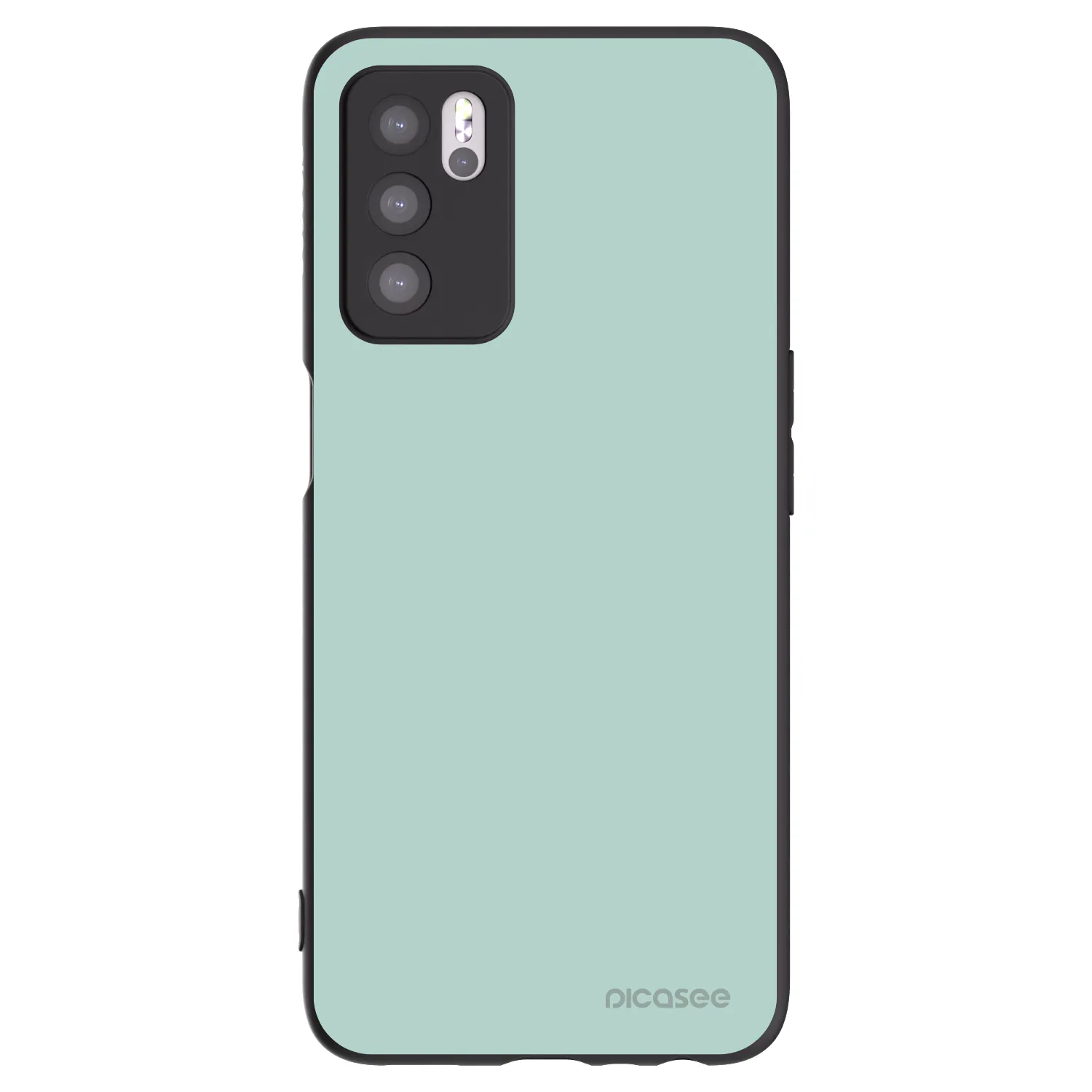 Picasee crna silikonska maskica za OPPO A16s - Pastel Charm