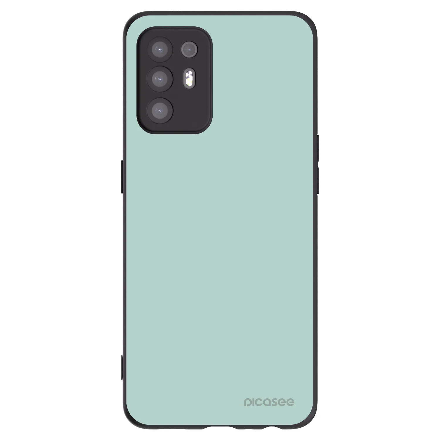 Picasee crna silikonska maskica za OPPO A94 5G - Pastel Charm