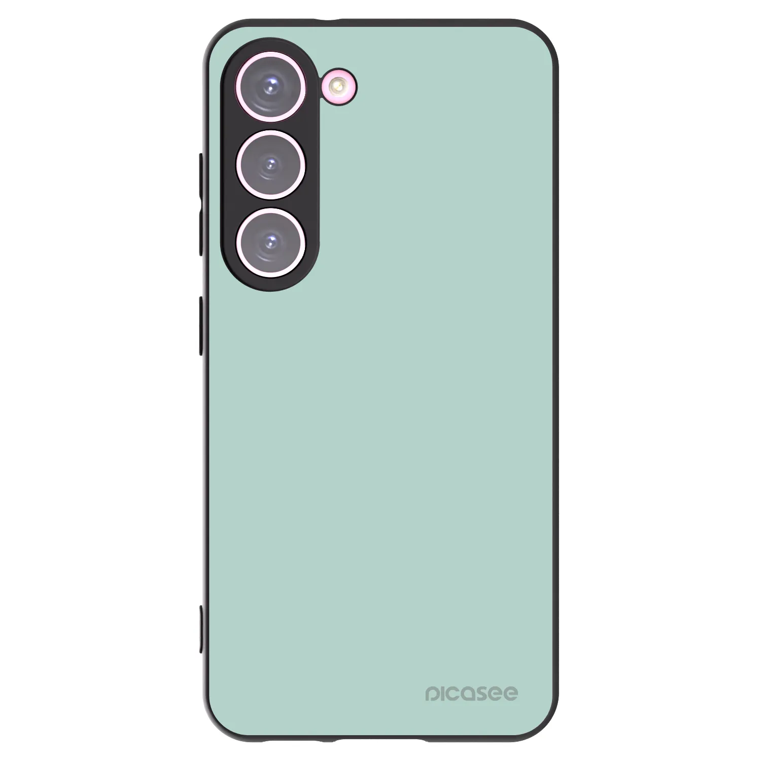 Picasee crna silikonska maskica za Samsung Galaxy S23 5G - Pastel Charm