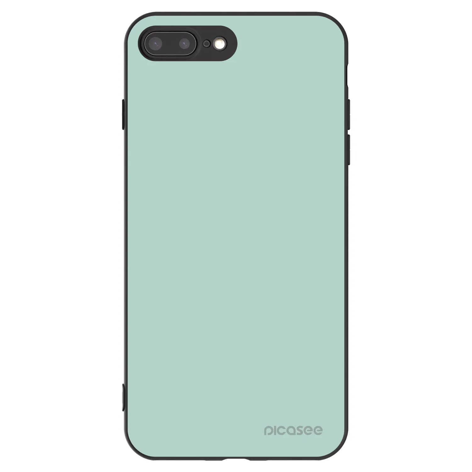 Picasee crna silikonska maskica za Apple iPhone 7 Plus - Pastel Charm