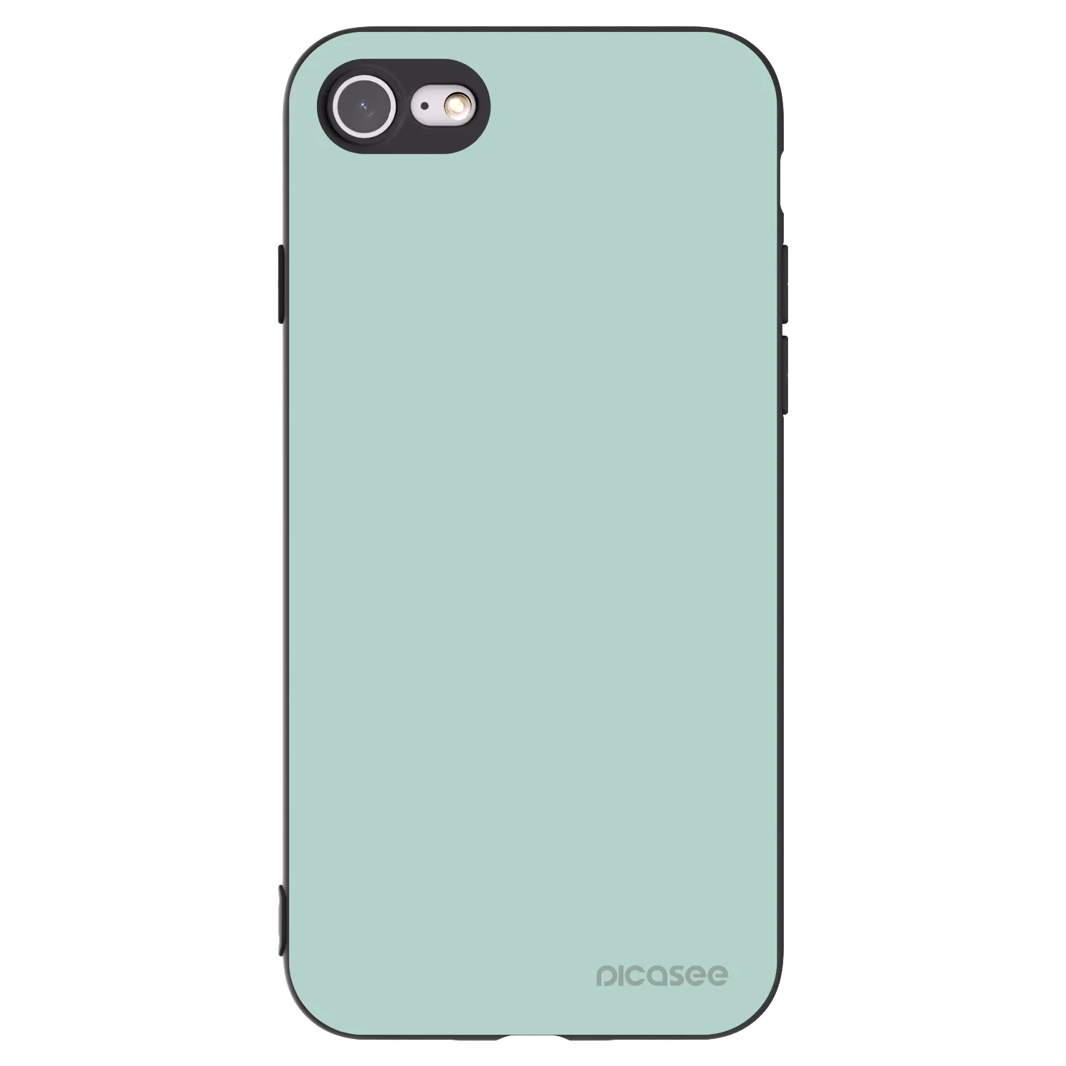 Picasee crna silikonska maskica za Apple iPhone SE 2020 - Pastel Charm