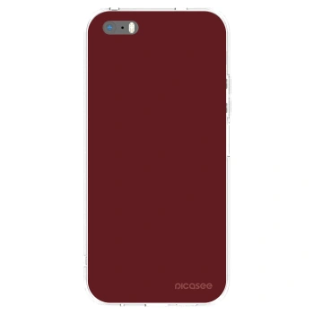 Picasee silikonska prozirna maskica za Apple iPhone 5/5S/SE - Red Bliss