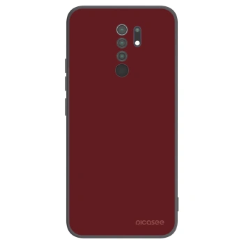 Picasee crna silikonska maskica za Xiaomi Redmi 9 - Red Bliss