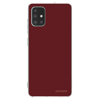 Picasee silikonska prozirna maskica za Samsung Galaxy M51 M515F - Red Bliss