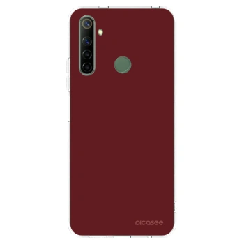 Picasee silikonska prozirna maskica za Realme 6i - Red Bliss