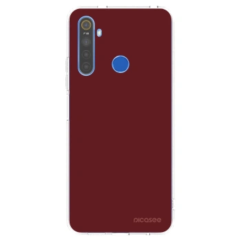 Picasee silikonska prozirna maskica za Realme 5 - Red Bliss