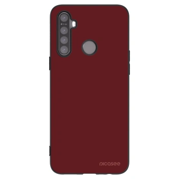 Picasee crna silikonska maskica za Realme 5 - Red Bliss