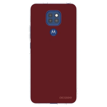 Picasee silikonska prozirna maskica za Motorola Moto G9 Play - Red Bliss