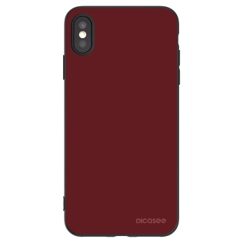 Picasee crna silikonska maskica za Apple iPhone XS Max - Red Bliss