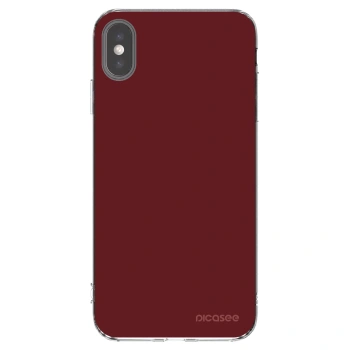 Picasee silikonska prozirna maskica za Apple iPhone XS Max - Red Bliss