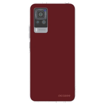 Picasee silikonska prozirna maskica za Vivo X60 Pro 5G - Red Bliss