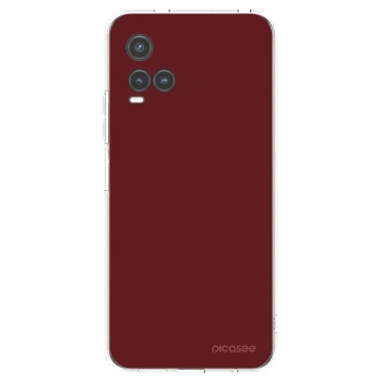 Picasee silikonska prozirna maskica za Vivo Y33s - Red Bliss