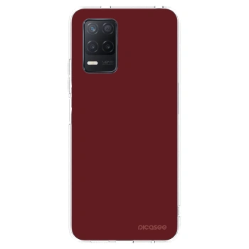 Picasee silikonska prozirna maskica za Realme 8 5G - Red Bliss