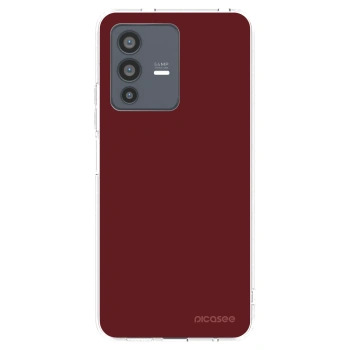 Picasee silikonska prozirna maskica za Vivo V23 5G - Red Bliss