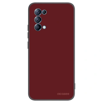 Picasee crna silikonska maskica za OPPO A16s - Red Bliss