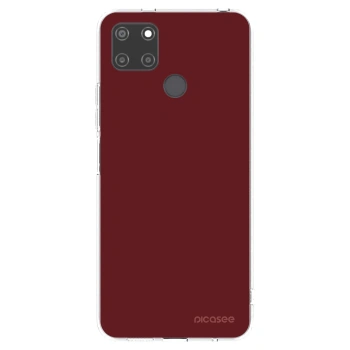 Picasee silikonska prozirna maskica za Realme C21Y - Red Bliss