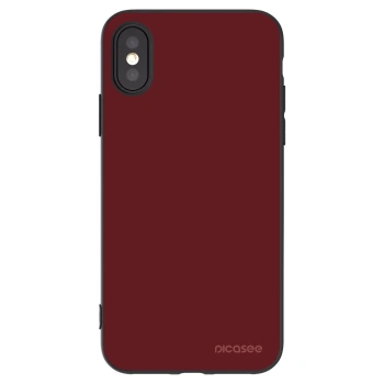 Picasee crna silikonska maskica za Apple iPhone X/XS - Red Bliss