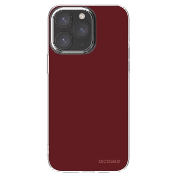 Picasee silikonska prozirna maskica za Apple iPhone 15 Pro Max - Red Bliss