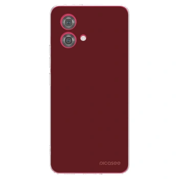 Picasee silikonska prozirna maskica za Motorola Moto G84 5G - Red Bliss