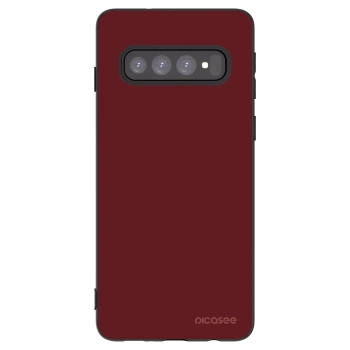 Picasee crna silikonska maskica za Samsung Galaxy S10 G973 - Red Bliss