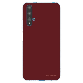Picasee silikonska prozirna maskica za Huawei Nova 5T - Red Bliss