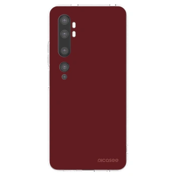 Picasee silikonska prozirna maskica za Xiaomi Mi Note 10 (Pro) - Red Bliss
