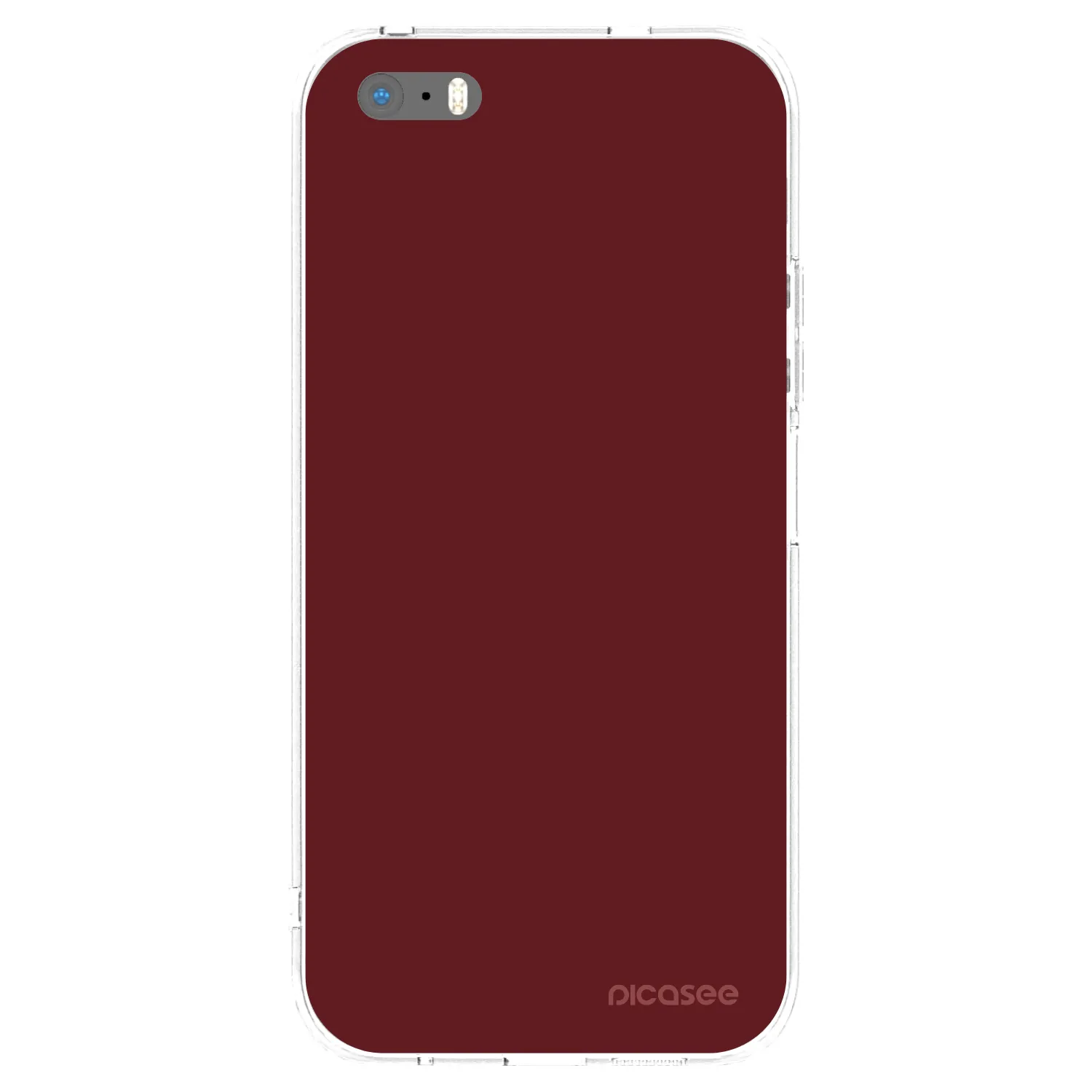 Picasee silikonska prozirna maskica za Apple iPhone 5/5S/SE - Red Bliss