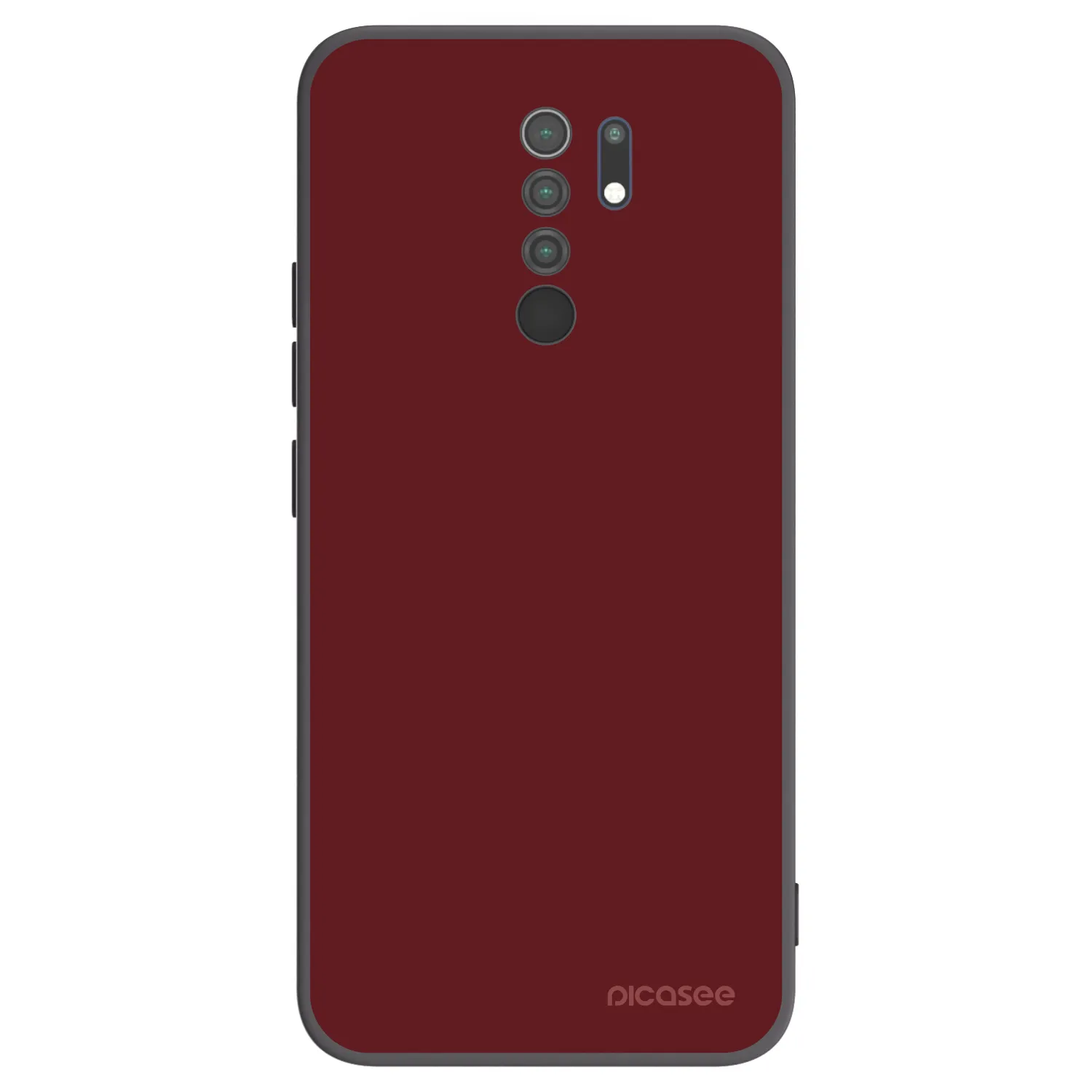 Picasee crna silikonska maskica za Xiaomi Redmi 9 - Red Bliss