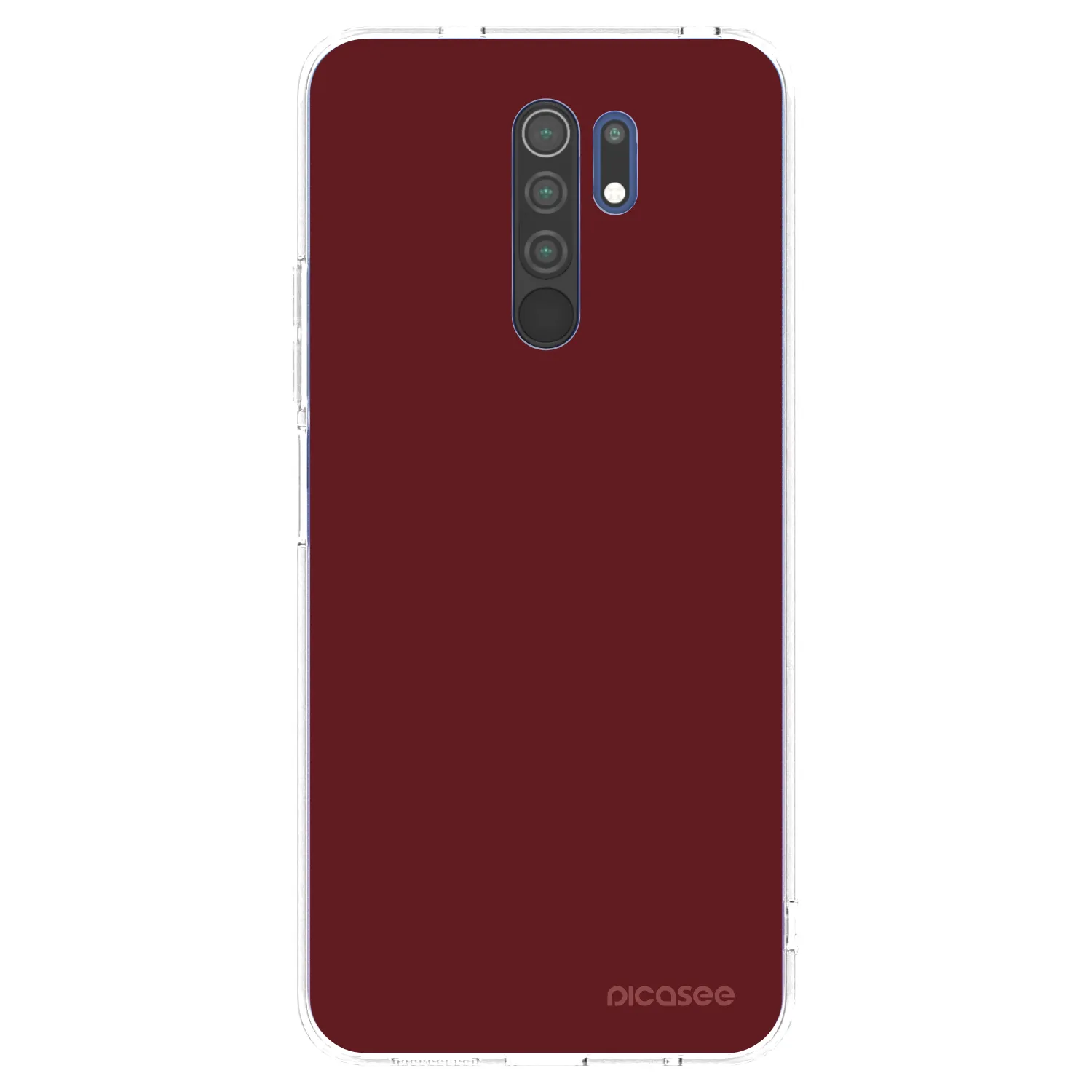 Picasee silikonska prozirna maskica za Xiaomi Redmi 9 - Red Bliss