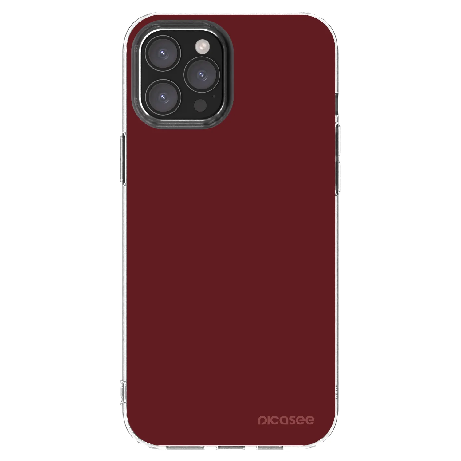 Picasee silikonska prozirna maskica za Apple iPhone 12 Pro Max - Red Bliss