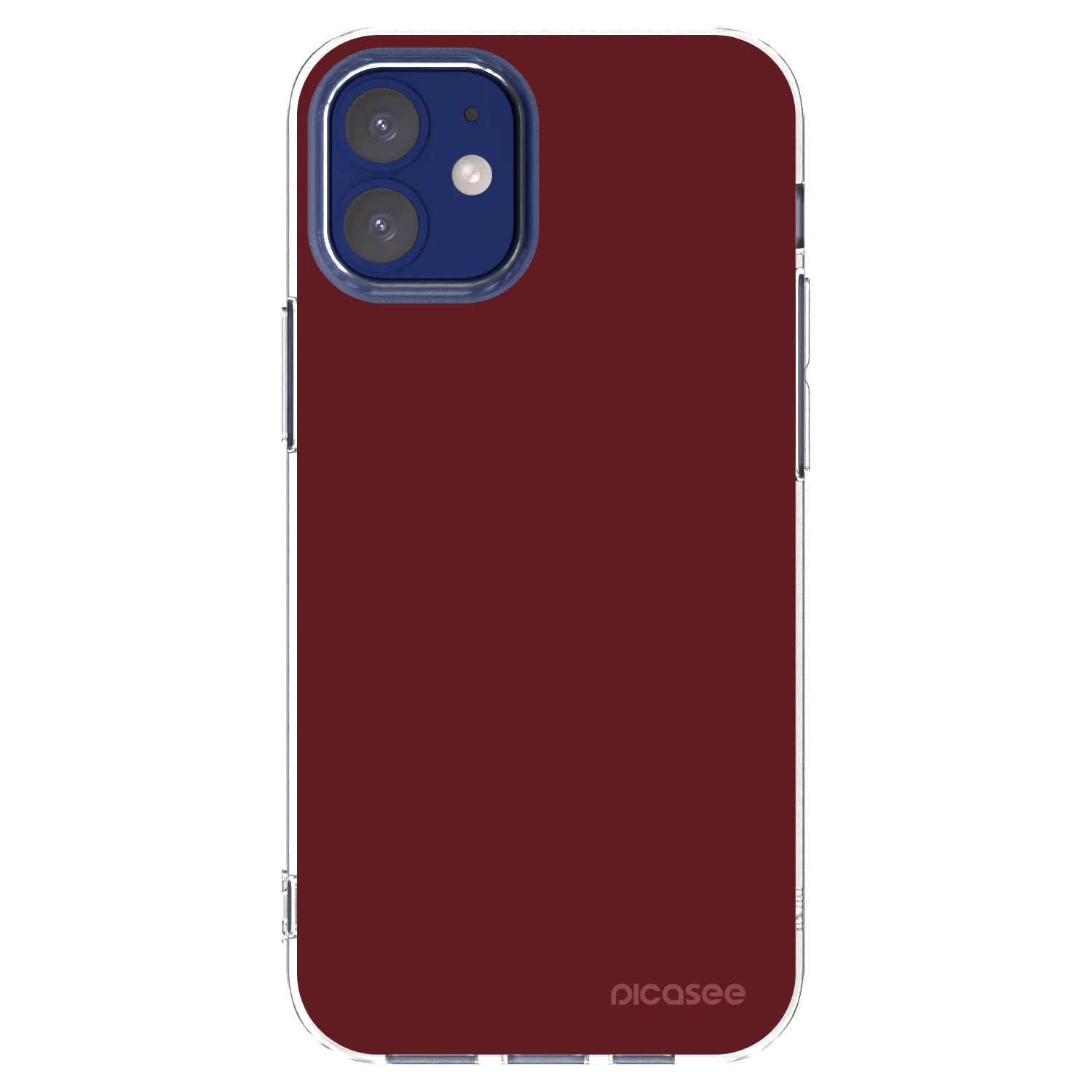 Picasee silikonska prozirna maskica za Apple iPhone 12 mini - Red Bliss