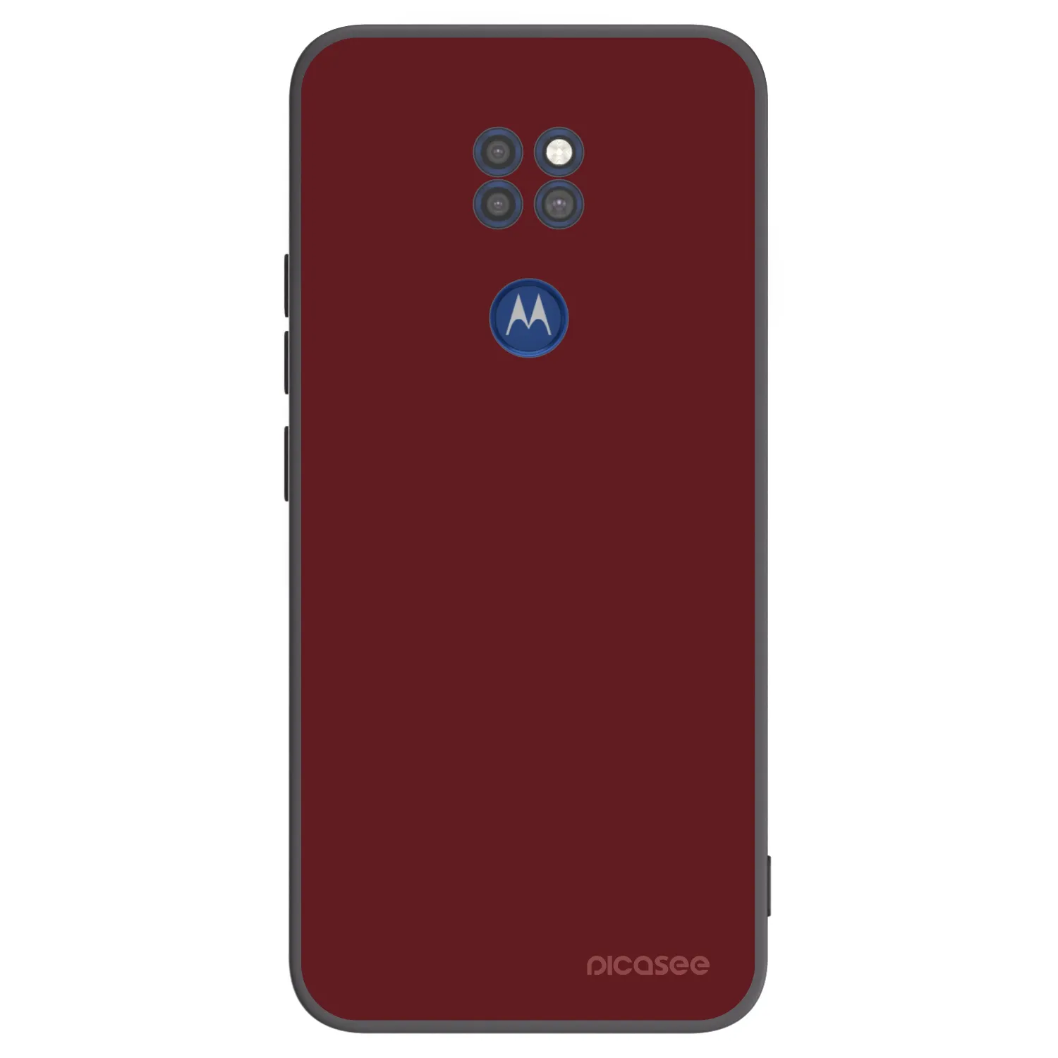 Picasee crna silikonska maskica za Motorola Moto G9 Play - Red Bliss