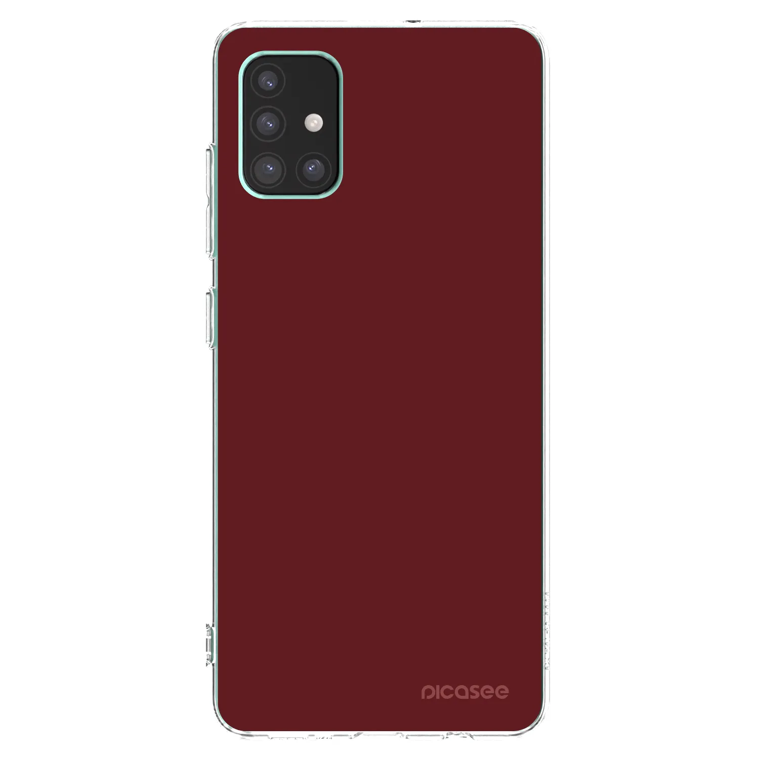 Picasee silikonska prozirna maskica za Samsung Galaxy M51 M515F - Red Bliss