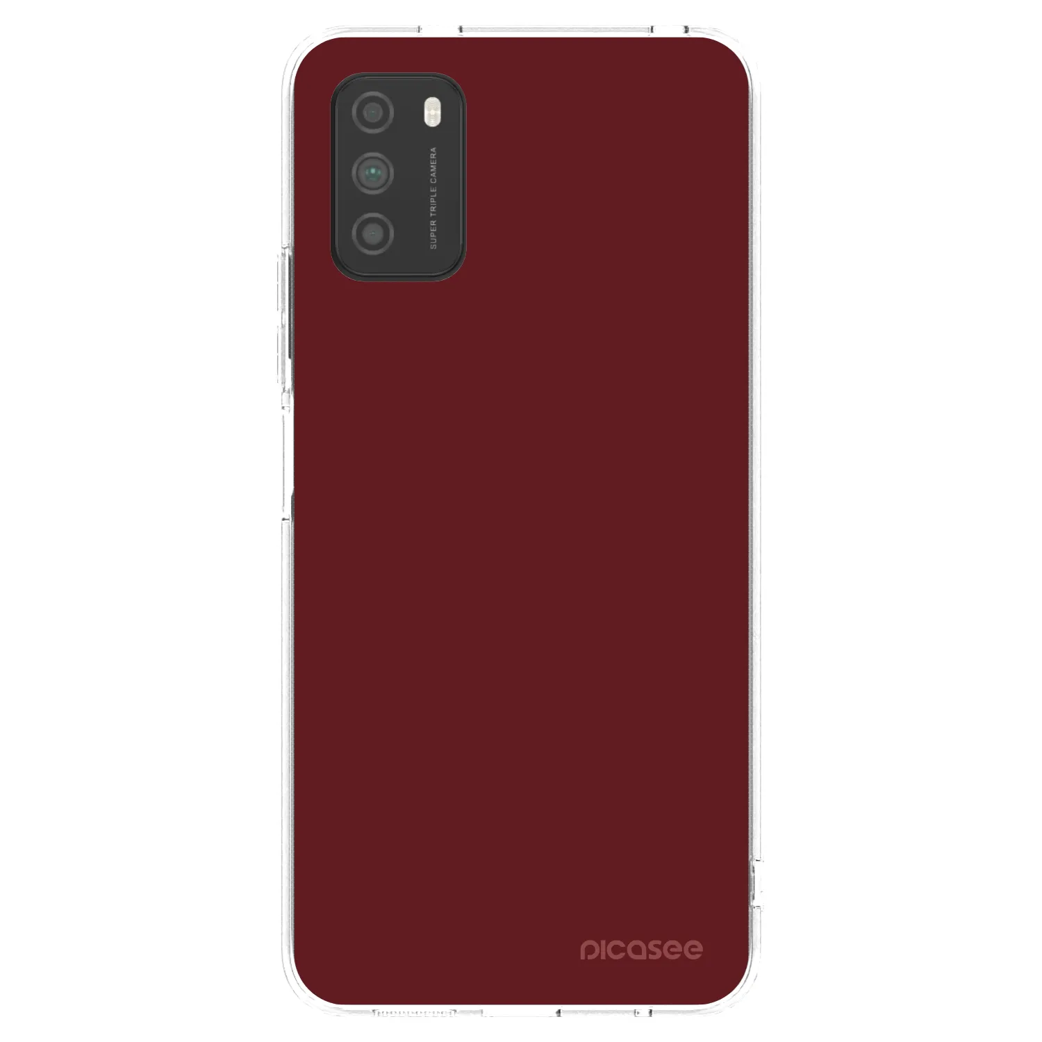 Picasee silikonska prozirna maskica za Xiaomi Poco M3 - Red Bliss