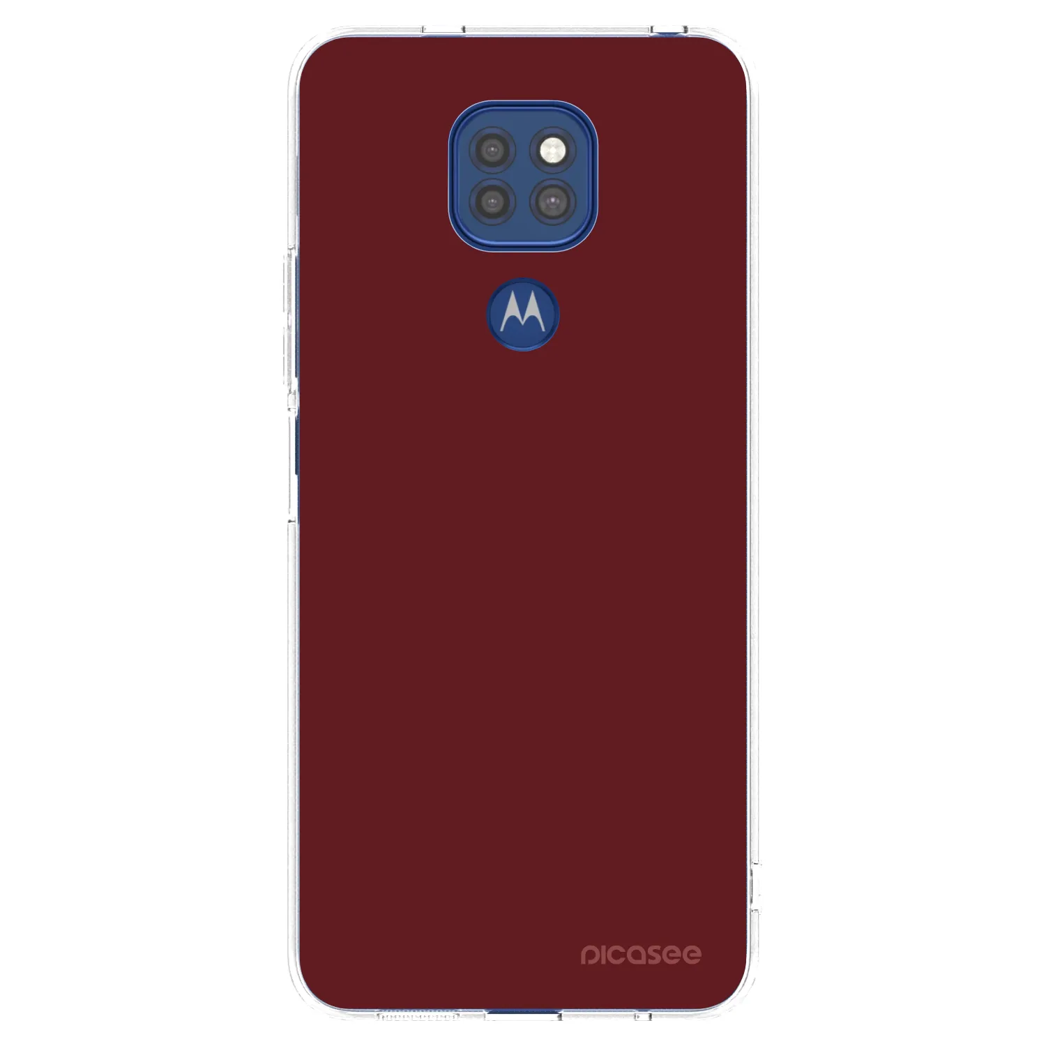 Picasee silikonska prozirna maskica za Motorola Moto G9 Play - Red Bliss