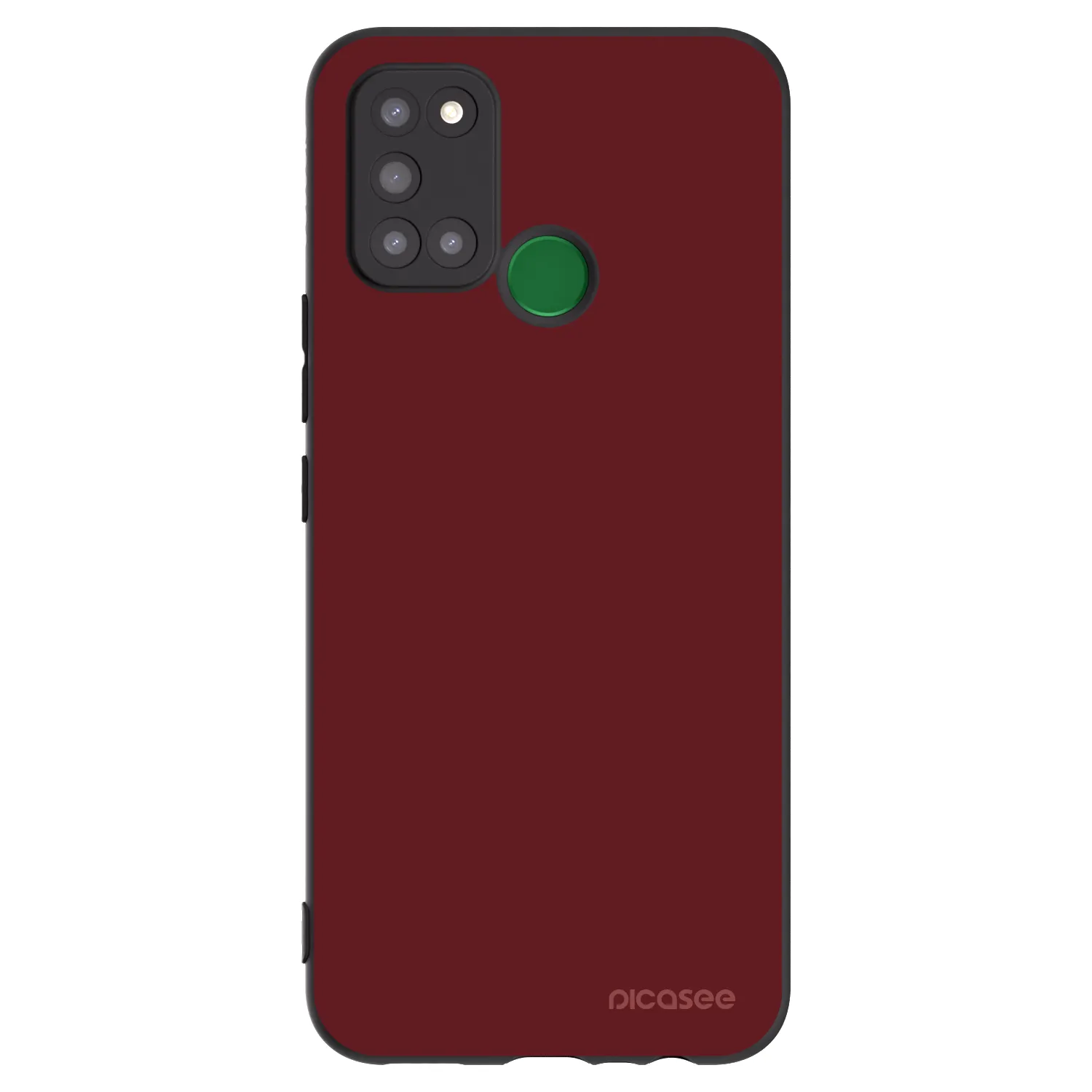 Picasee crna silikonska maskica za Realme 7i - Red Bliss