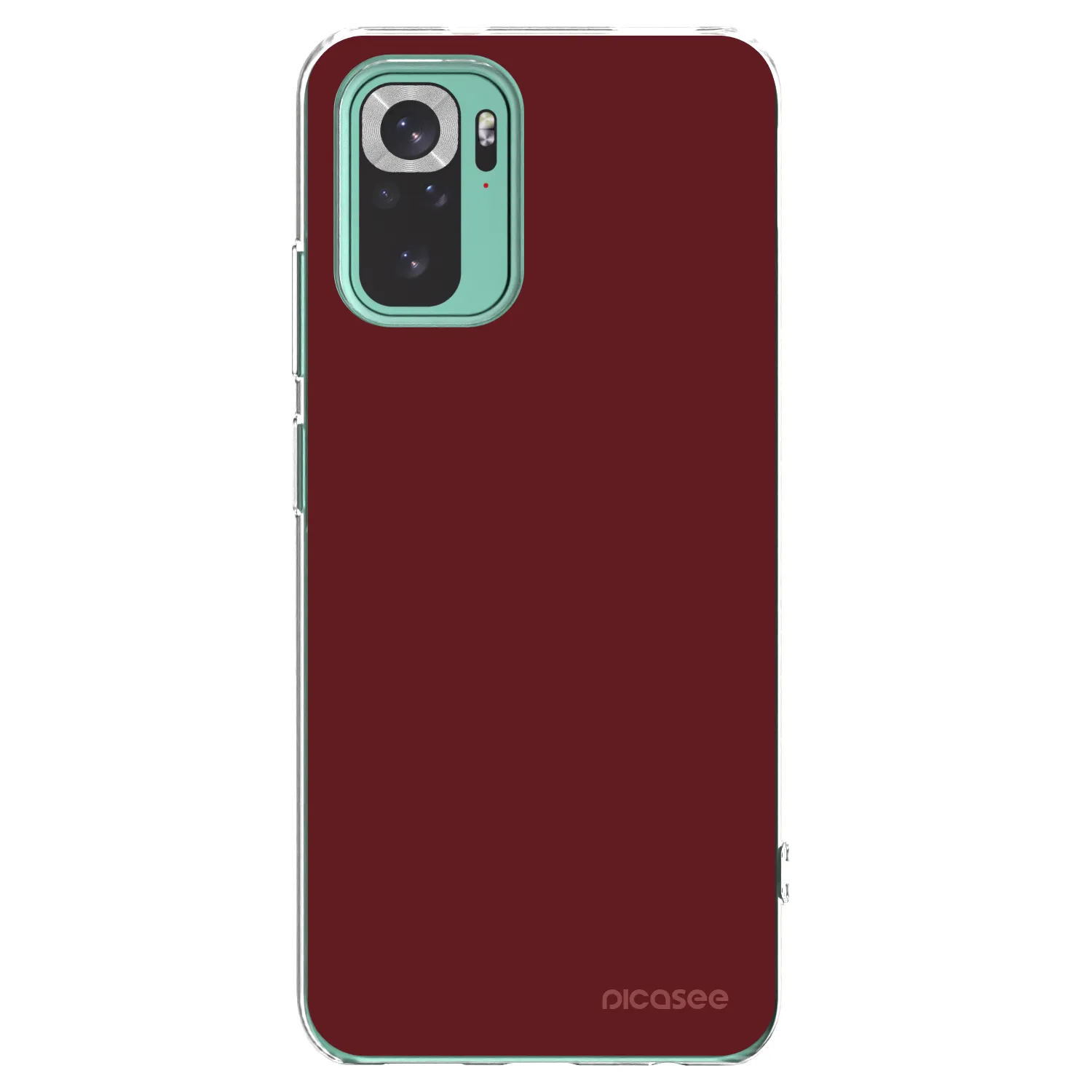 Picasee silikonska prozirna maskica za Xiaomi Redmi Note 10 Pro - Red Bliss