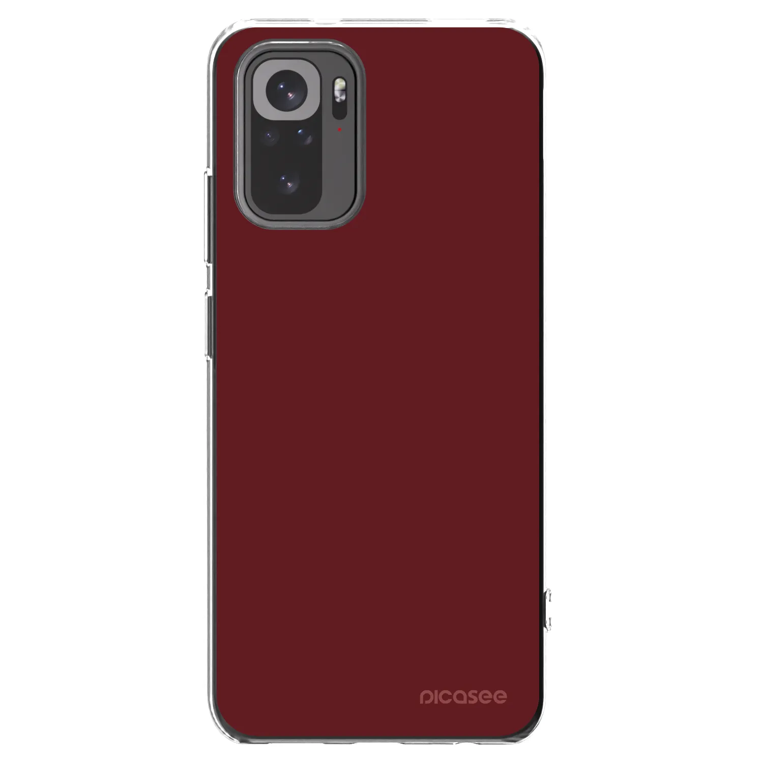 Picasee silikonska prozirna maskica za Xiaomi Redmi Note 10S - Red Bliss