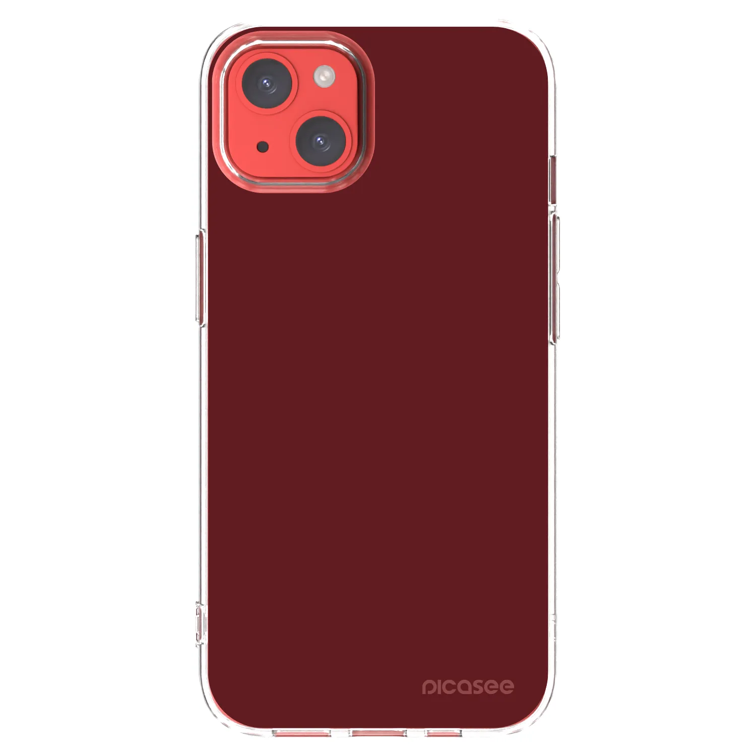 Picasee silikonska prozirna maskica za Apple iPhone 13 - Red Bliss