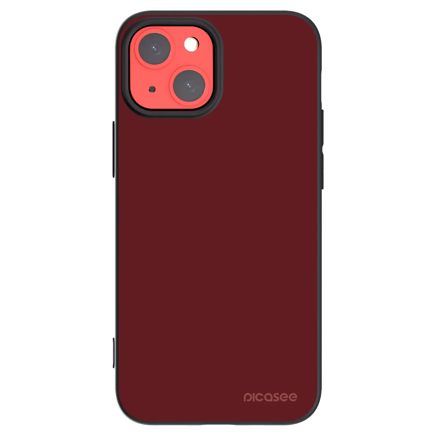 Picasee crna silikonska maskica za Apple iPhone 13 mini - Red Bliss