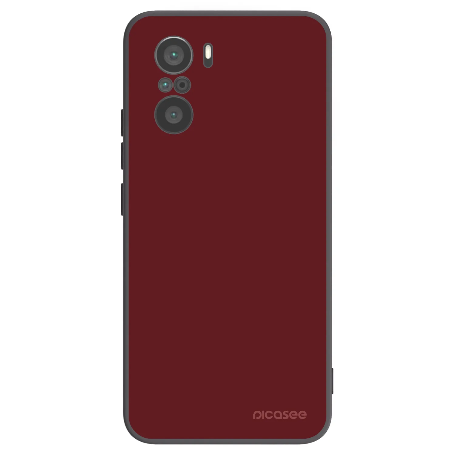 Picasee crna silikonska maskica za Xiaomi Poco F3 - Red Bliss