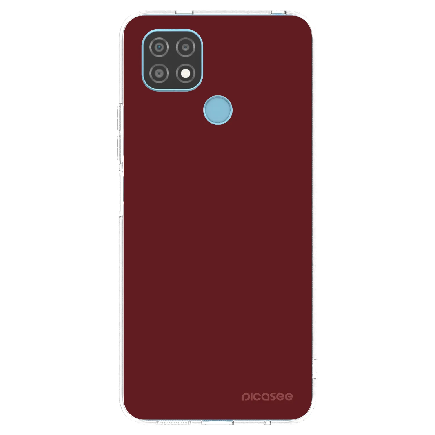 Picasee silikonska prozirna maskica za Realme C21 - Red Bliss