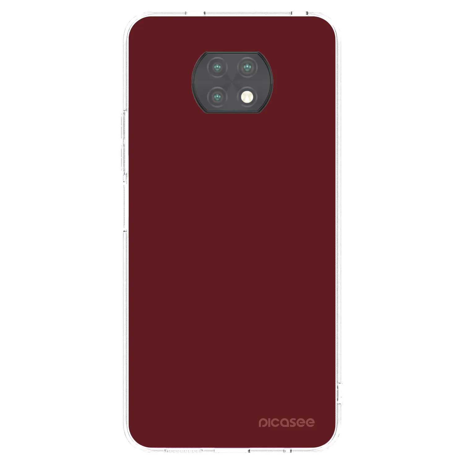 Picasee silikonska prozirna maskica za Xiaomi Redmi Note 9T - Red Bliss