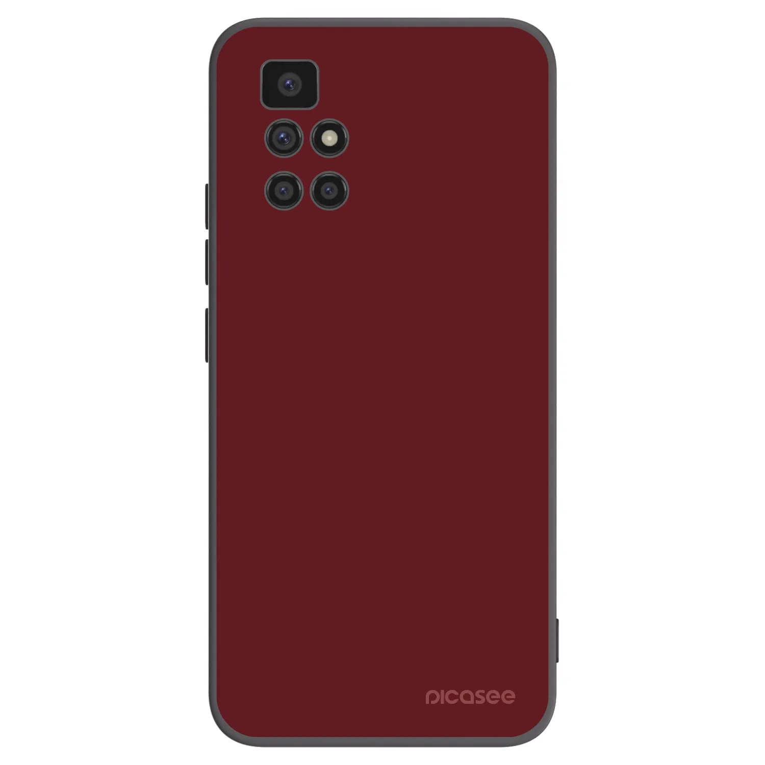 Picasee crna silikonska maskica za Xiaomi Redmi 10 - Red Bliss