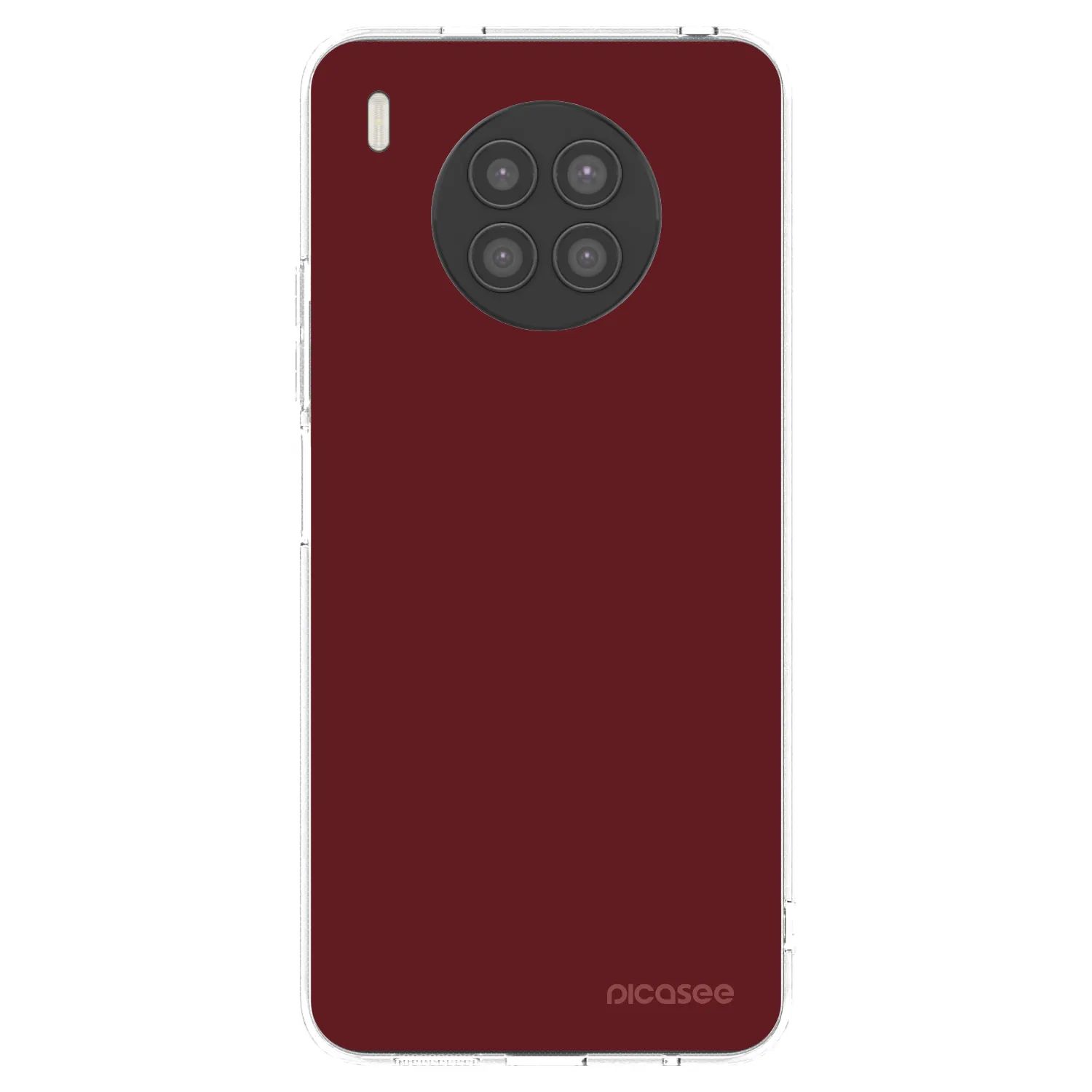Picasee silikonska prozirna maskica za Huawei Nova 8i - Red Bliss