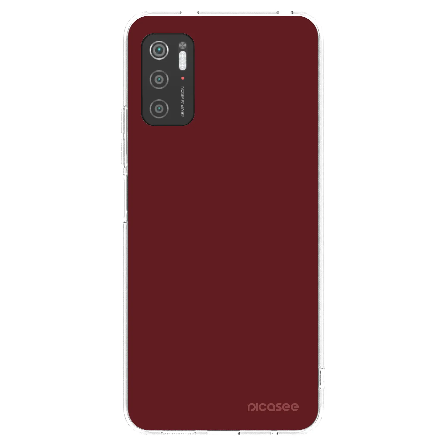 Picasee silikonska prozirna maskica za Xiaomi Poco M3 Pro 5G - Red Bliss