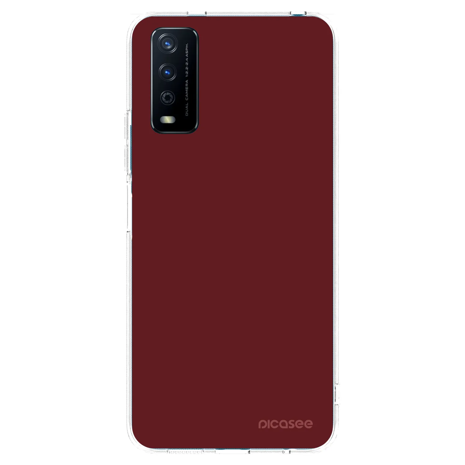 Picasee silikonska prozirna maskica za Vivo Y11s - Red Bliss