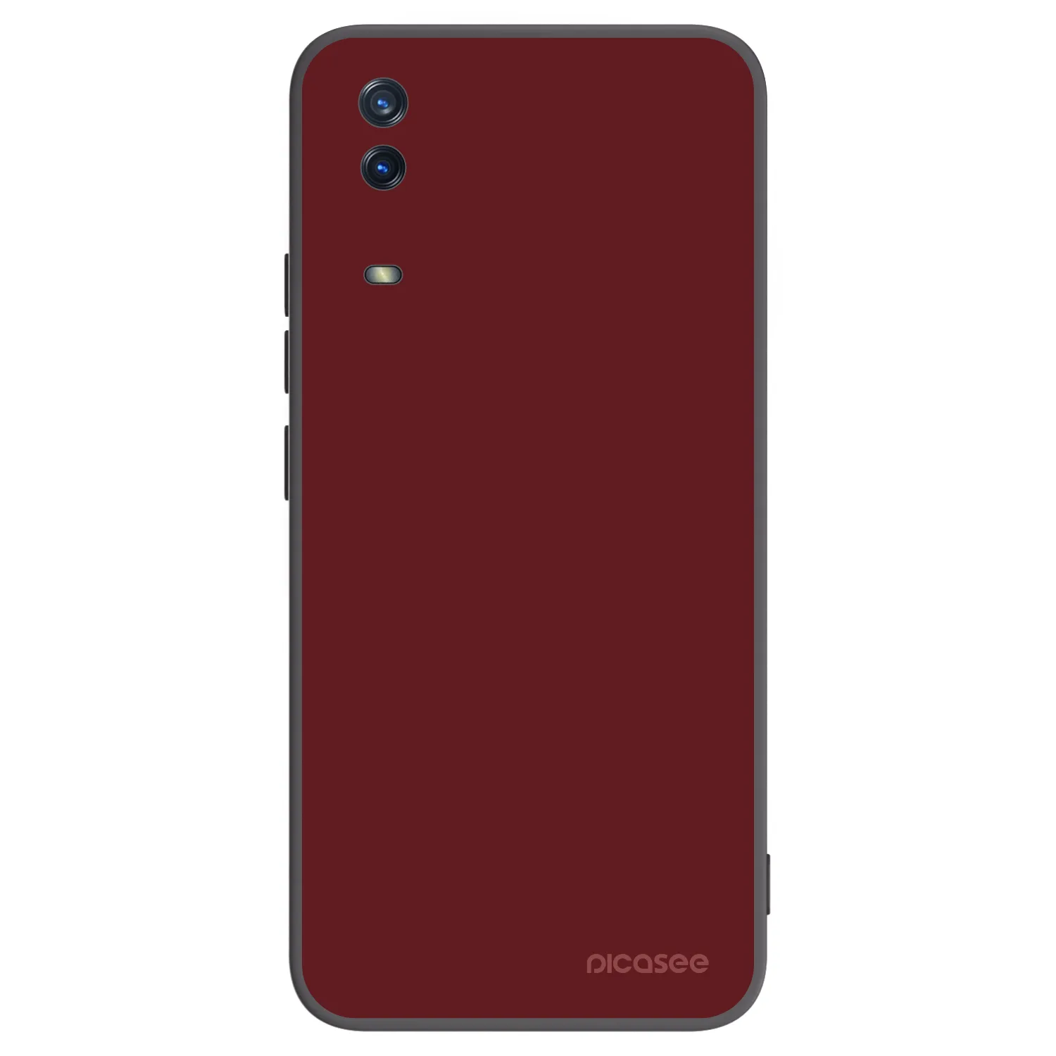 Picasee crna silikonska maskica za Vivo Y11s - Red Bliss