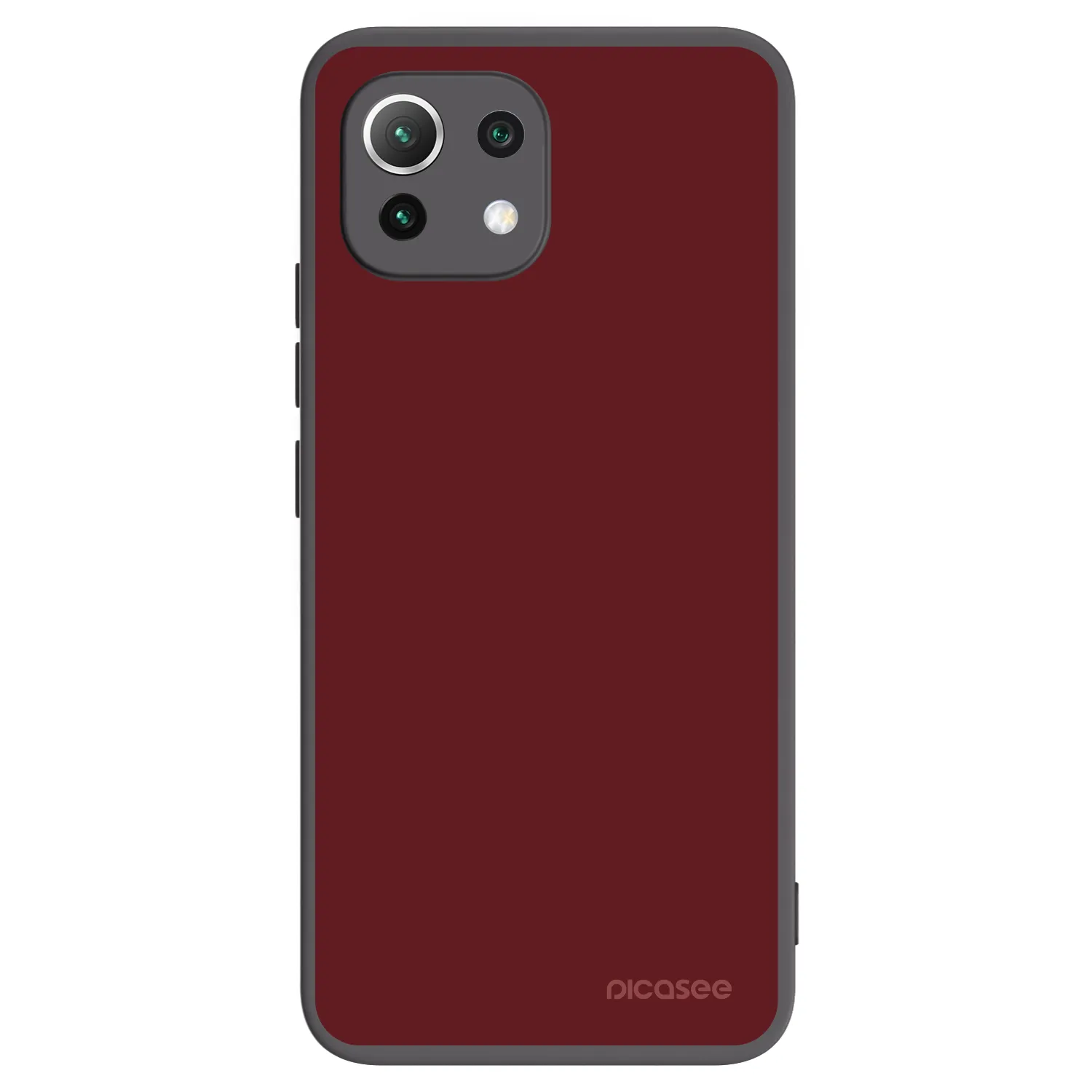 Picasee crna silikonska maskica za Xiaomi 11 Lite 5G NE - Red Bliss